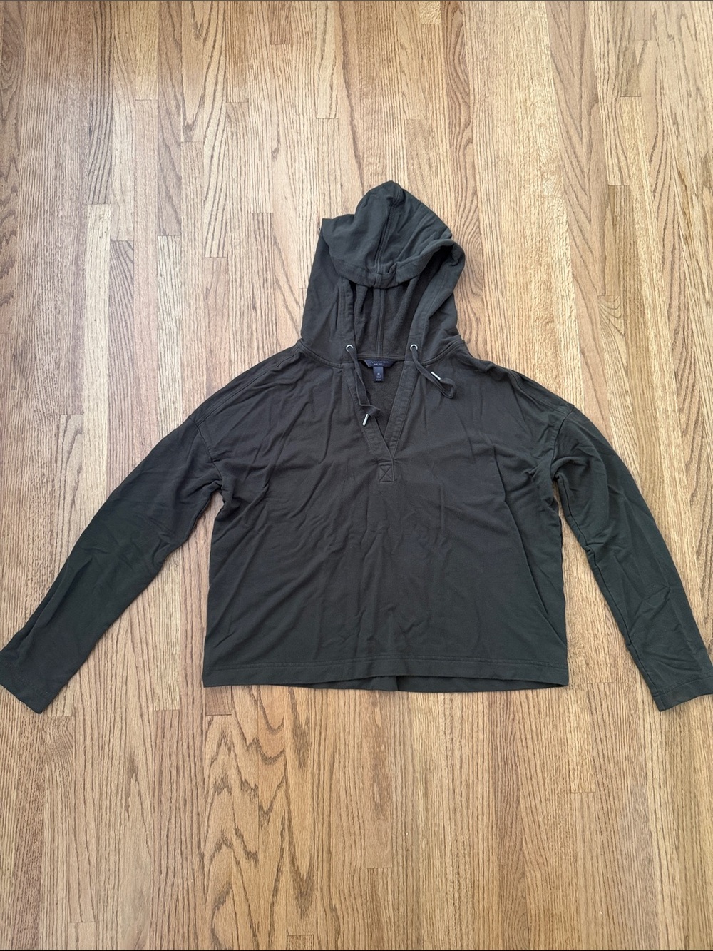 Banana Republic Olive Green Hooded Lightweight Pullover